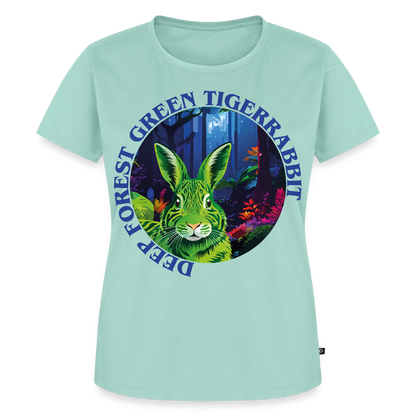 Tiger Rabbit Design – Frauen Premium T-Shirt - Mint 