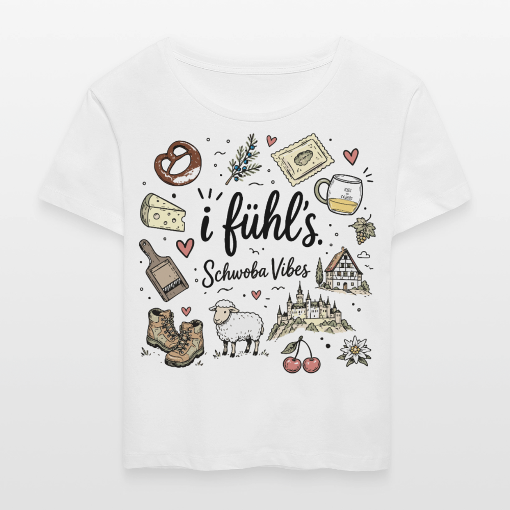 Rundhals Frauen Bio-T-Shirt - Weiß