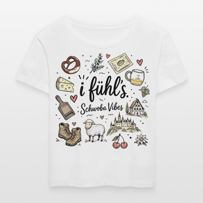 Rundhals Frauen Bio-T-Shirt - Weiß