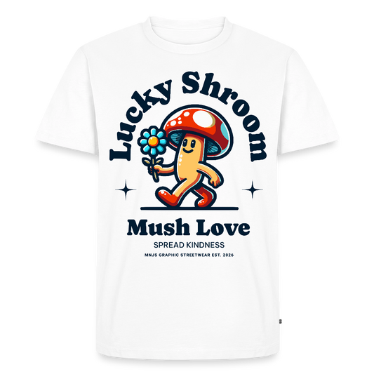 Lucky Shroom Design – Männer Premium T-Shirt - Weiß