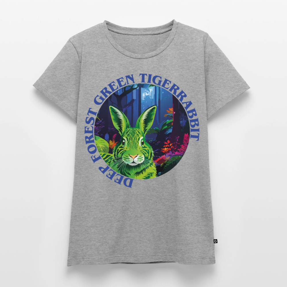 Tiger Rabbit Design – Frauen Premium T-Shirt - Grau meliert