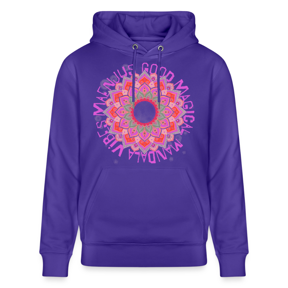 Mandala Pink Design – Unisex Bio-Hoodie - Purple Love 