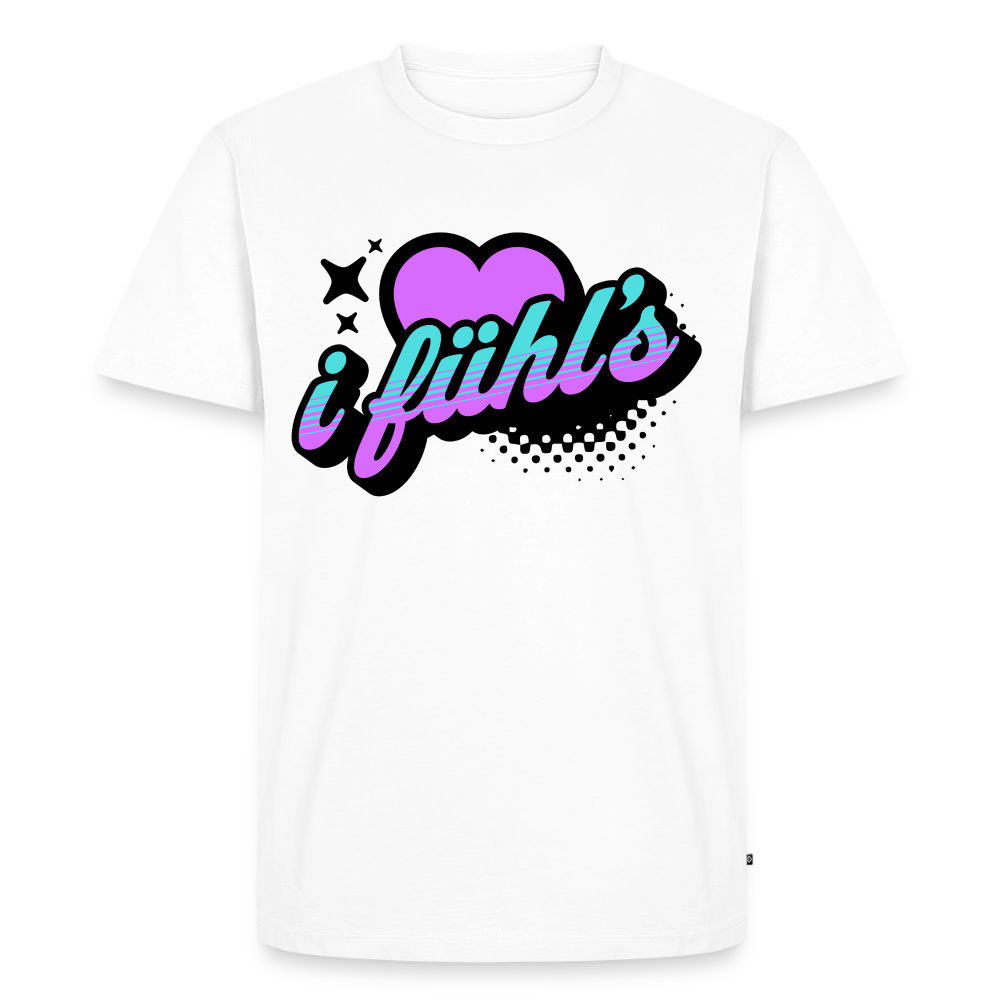 i fühl‘s Design – Männer Premium T-Shirt - Weiß