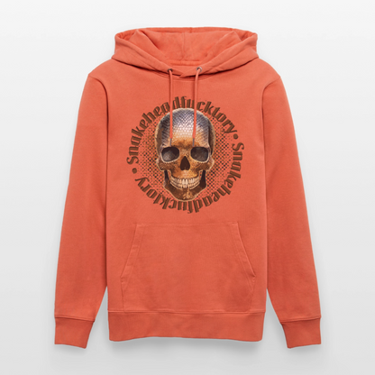 Snake Skull Design – Unisex Bio-Hoodie - Hellrot