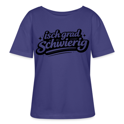 isch grad schwierig Design – Rundhals Frauen Bio-T-Shirt - Dämmerung