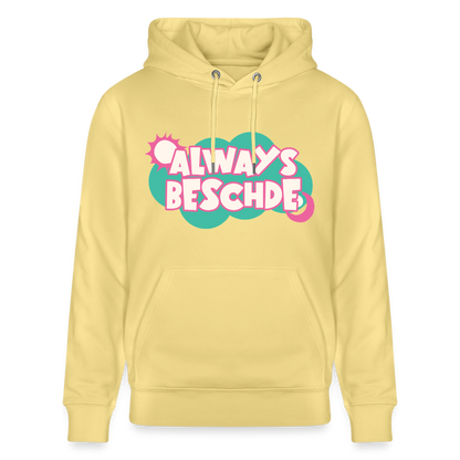 Always Beschde Design – Unisex Bio-Hoodie - Gelb Viva 
