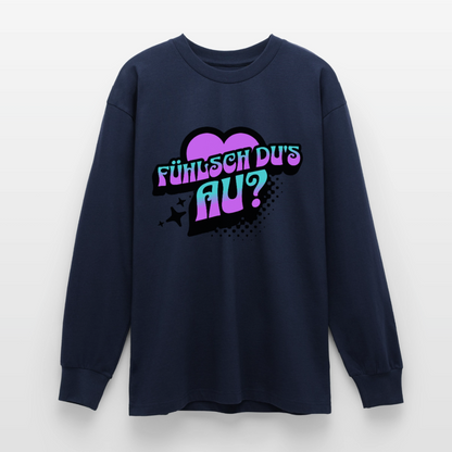 Fühlsch du‘s au Design – Oversized Langarmshirt - Navy