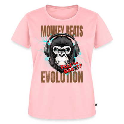 Monkey Beats Design – Frauen Premium T-Shirt - Rosa