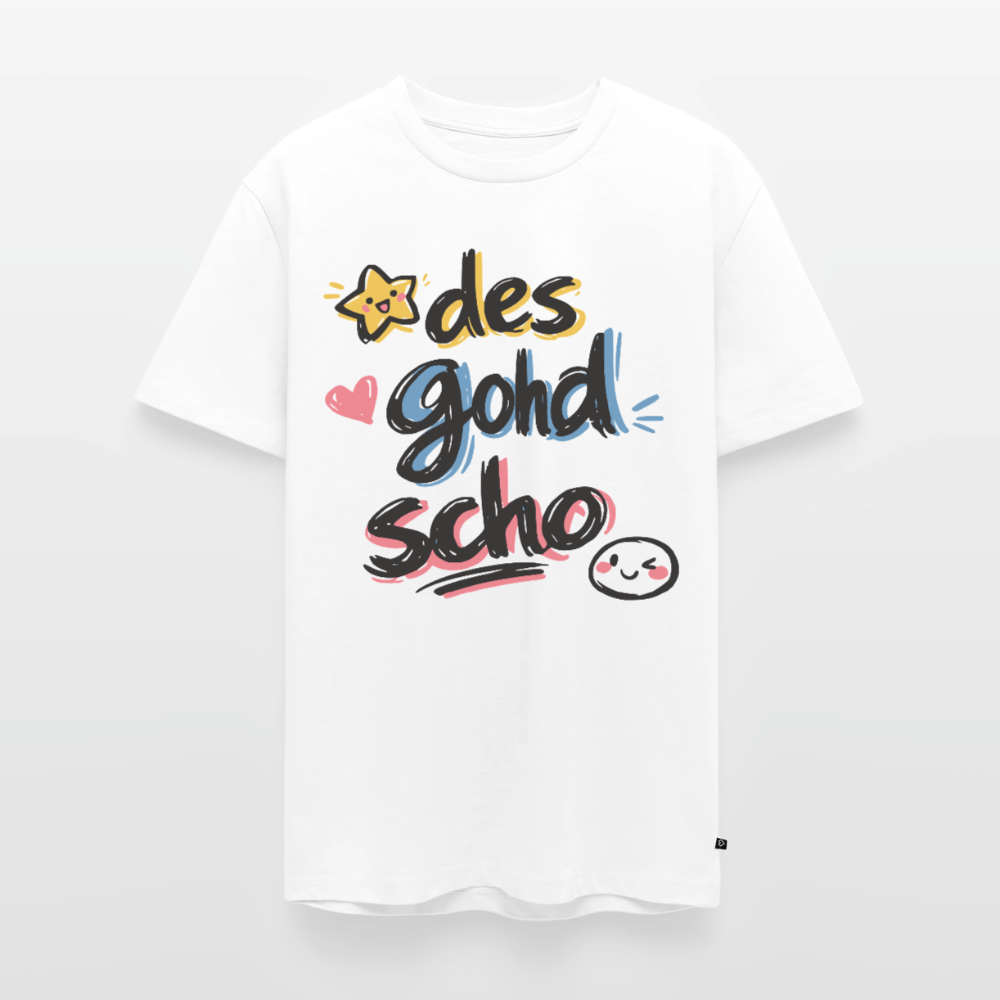 Des goht schon Design – Männer Premium T-Shirt - Weiß