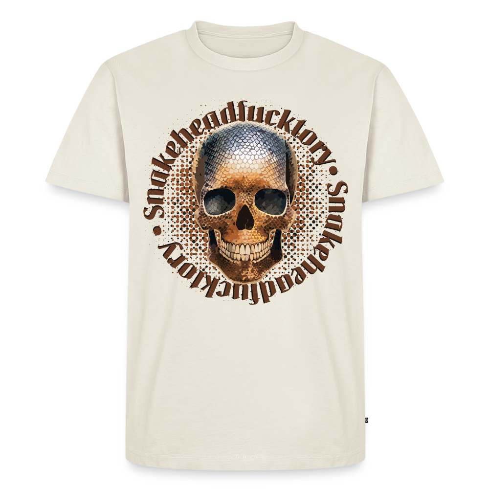 Sande Skull Design – Männer Premium T-Shirt - Naturweiß