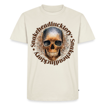 Sande Skull Design – Männer Premium T-Shirt - Naturweiß