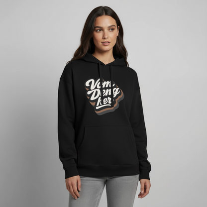 Vom Deng her Design – Oversized Unisex Hoodie - Schwarz