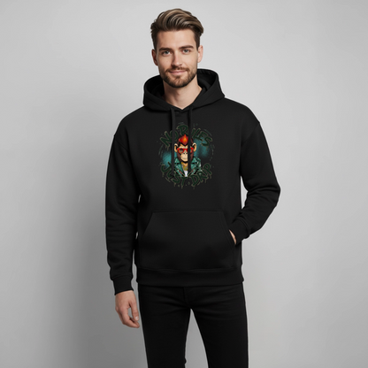 Monkey No Rules Design – Oversized Unisex Hoodie - Schwarz