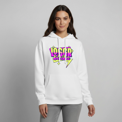 Logger bleb Design – Oversized Unisex Hoodie - Weiß