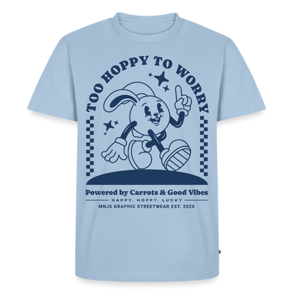 Too Hoppy Too Worry Design – Männer Premium T-Shirt - Hellblau