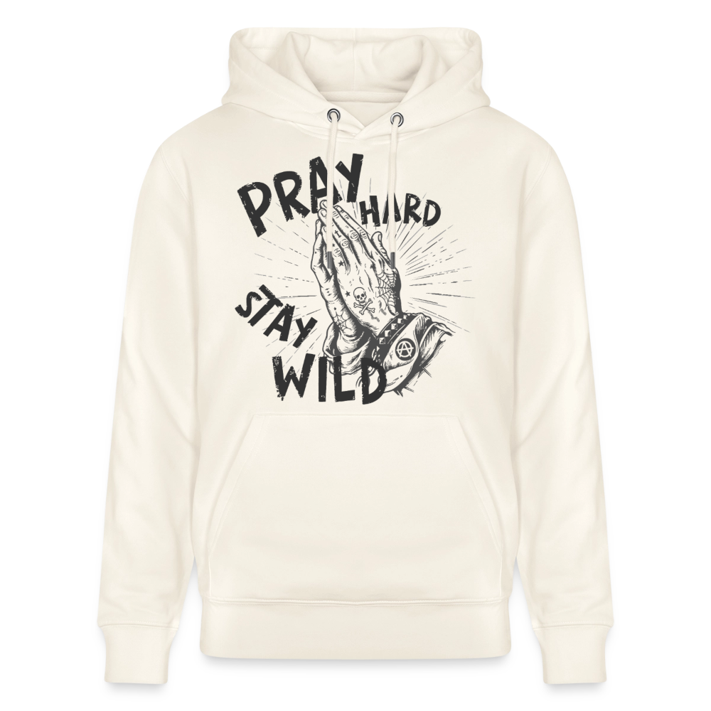 Betende Hände Design – Unisex Bio-Hoodie - Naturweiß 