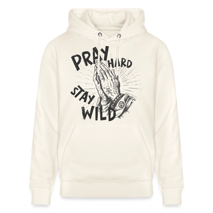 Betende Hände Design – Unisex Bio-Hoodie - Naturweiß 