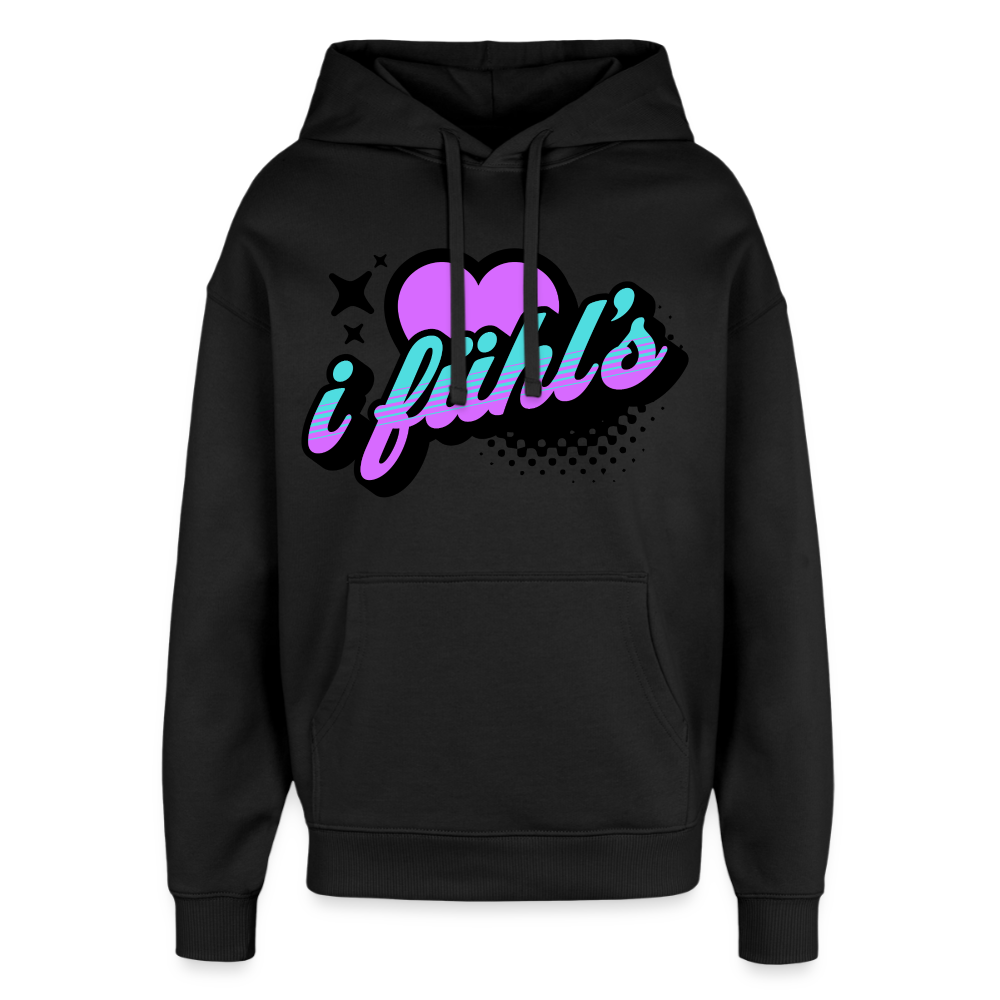 i fühl‘s Design – Oversized Unisex Hoodie - Schwarz