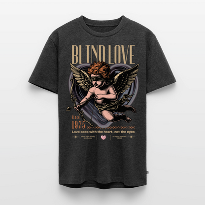 Blind Love Design –  Männer Premium T-Shirt - Anthrazit meliert