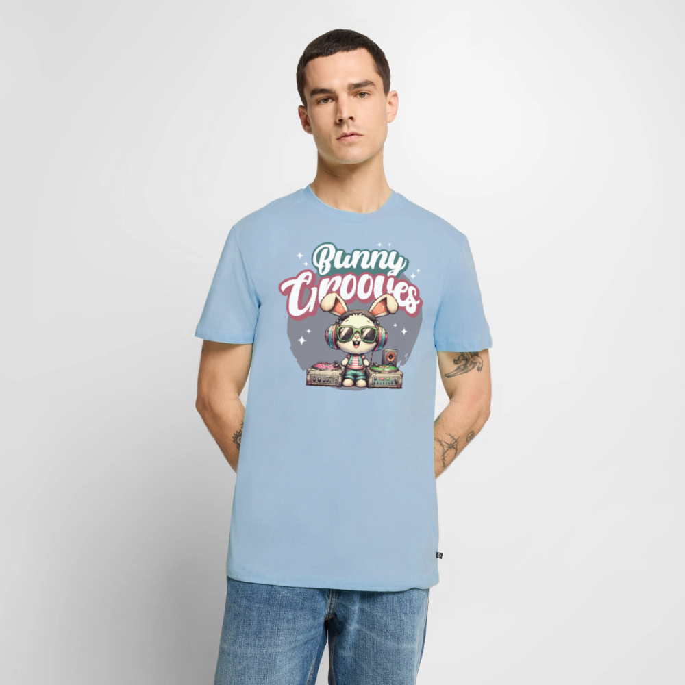 Bunny Grooves Design – Männer Premium T-Shirt - Hellblau