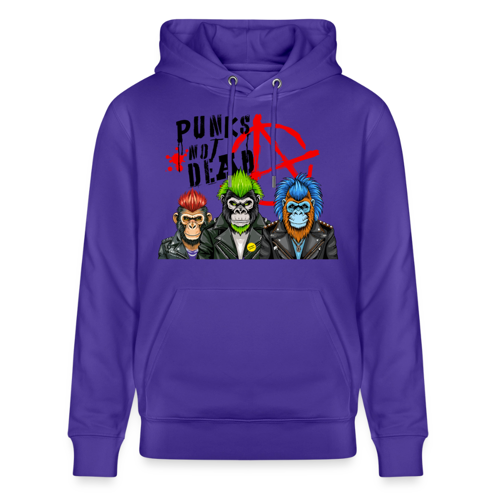 Punks Not Dead Design – Unisex Bio-Hoodie - Purple Love 