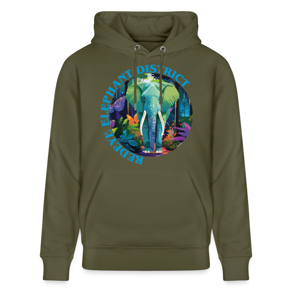 Elephant Design – Unisex Bio-Hoodie - Khaki Grün