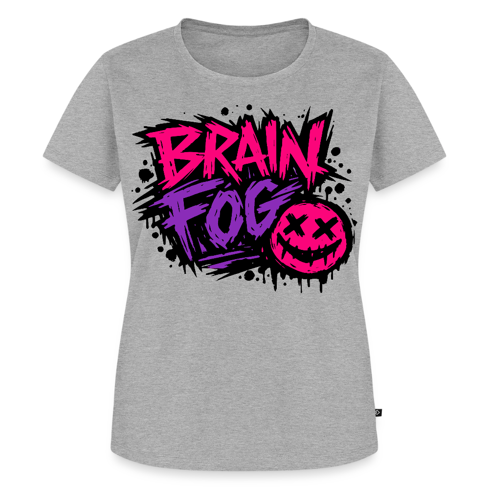 Brain Fog Design – Frauen Premium T-Shirt - Grau meliert