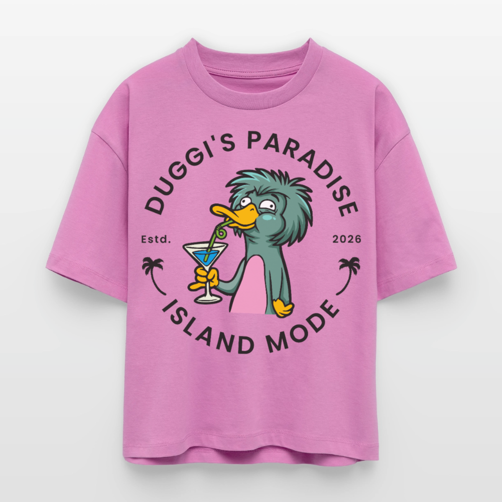 Nuggis Paradise Design – Frauen Boxy Bio-T-Shirt - Pink