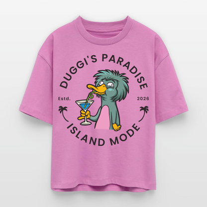 Nuggis Paradise Design – Frauen Boxy Bio-T-Shirt - Pink
