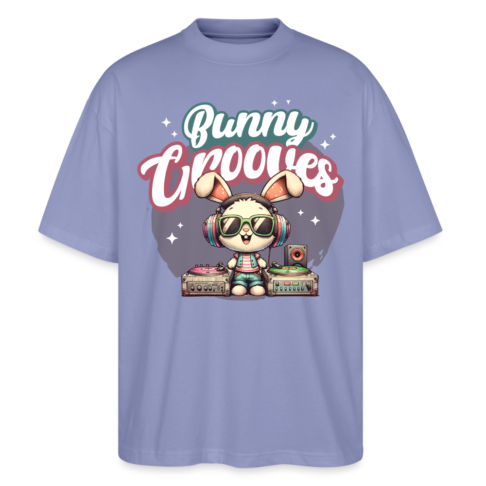 Bunny Groves Design – Oversized Unisex Bio T-Shirt - Violett