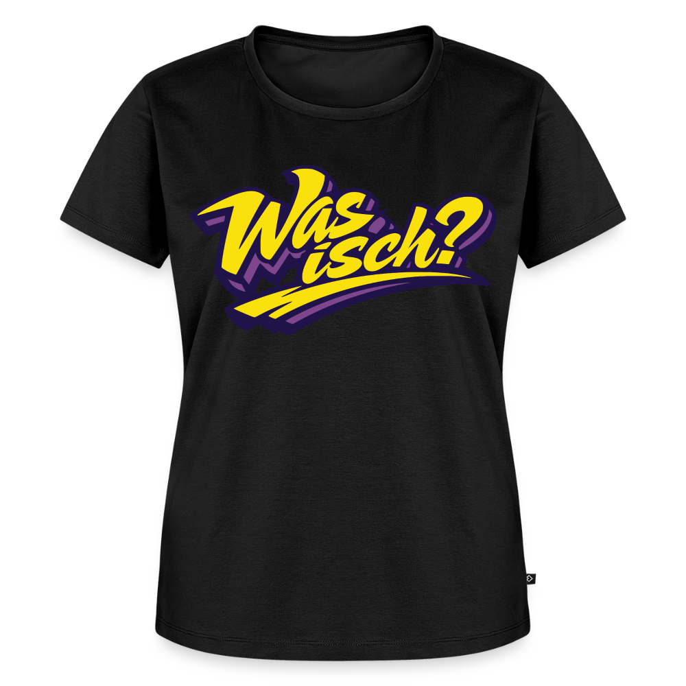 Was isch? Design – Frauen Premium T-Shirt - Schwarz