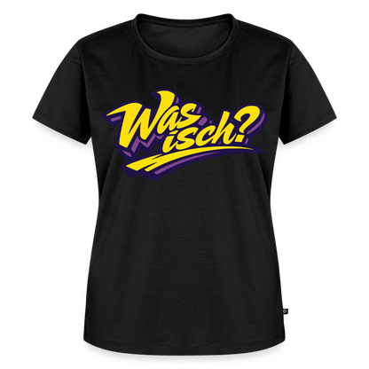 Was isch? Design – Frauen Premium T-Shirt - Schwarz