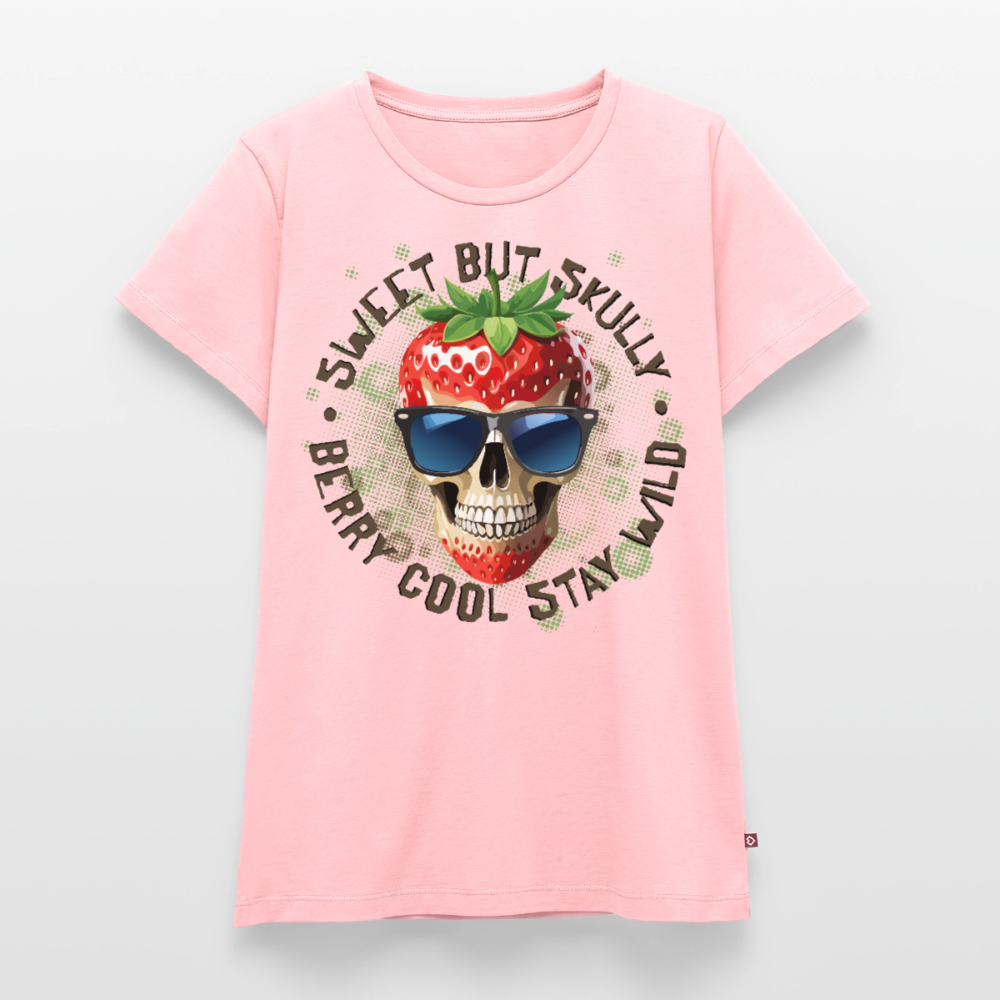 Strawberry Skull Design – Frauen Premium T-Shirt - Rosa
