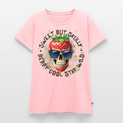 Strawberry Skull Design – Frauen Premium T-Shirt - Rosa