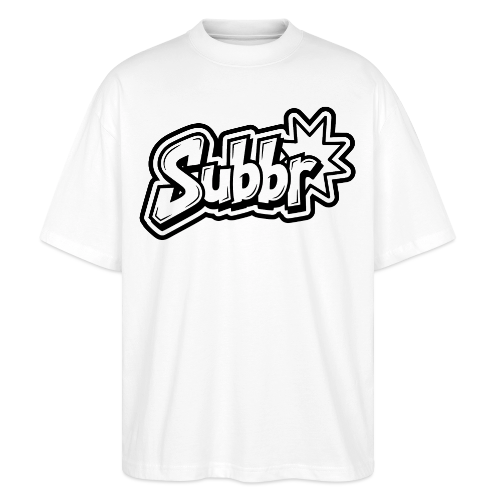 Subbr Design – Oversized Unisex Bio T-Shirt - Weiß