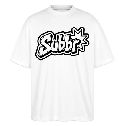 Subbr Design – Oversized Unisex Bio T-Shirt - Weiß