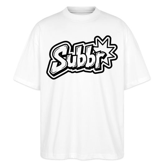 Subbr Design – Oversized Unisex Bio T-Shirt - Weiß