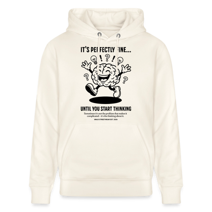Brain Design – Unisex Bio-Hoodie - Naturweiß 