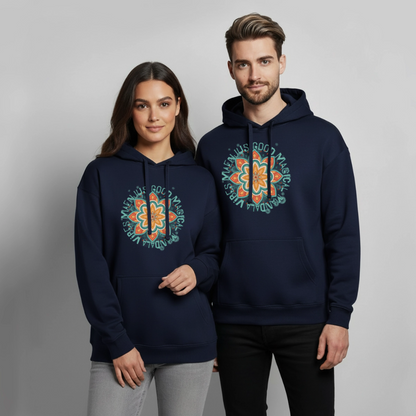 Mandala Türkis Design – Oversized Unisex Hoodie - Navy