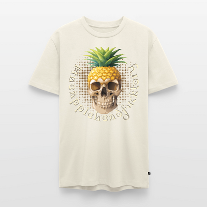 Pineapple Skull Design - Männer Premium T-Shirt - Naturweiß