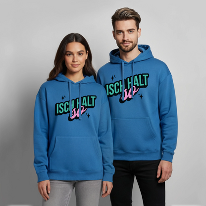 Isch halt so Design – Oversized Unisex Hoodie - Achtsames Blau