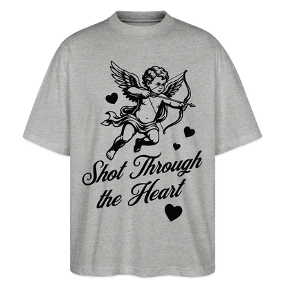 Amor Design – Oversized Unisex Bio T-Shirt - Grau meliert