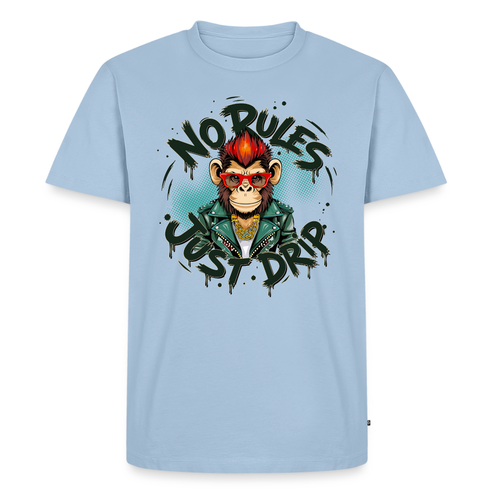 Monkey No Rules Design – Männer Premium T-Shirt - Hellblau