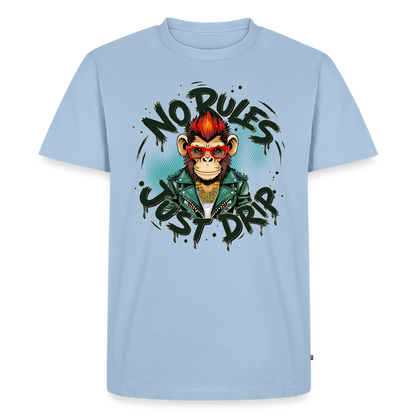 Monkey No Rules Design – Männer Premium T-Shirt - Hellblau