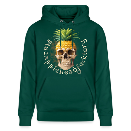 Pineapple Skull Design - Unisex Bio-Hoodie - Forest