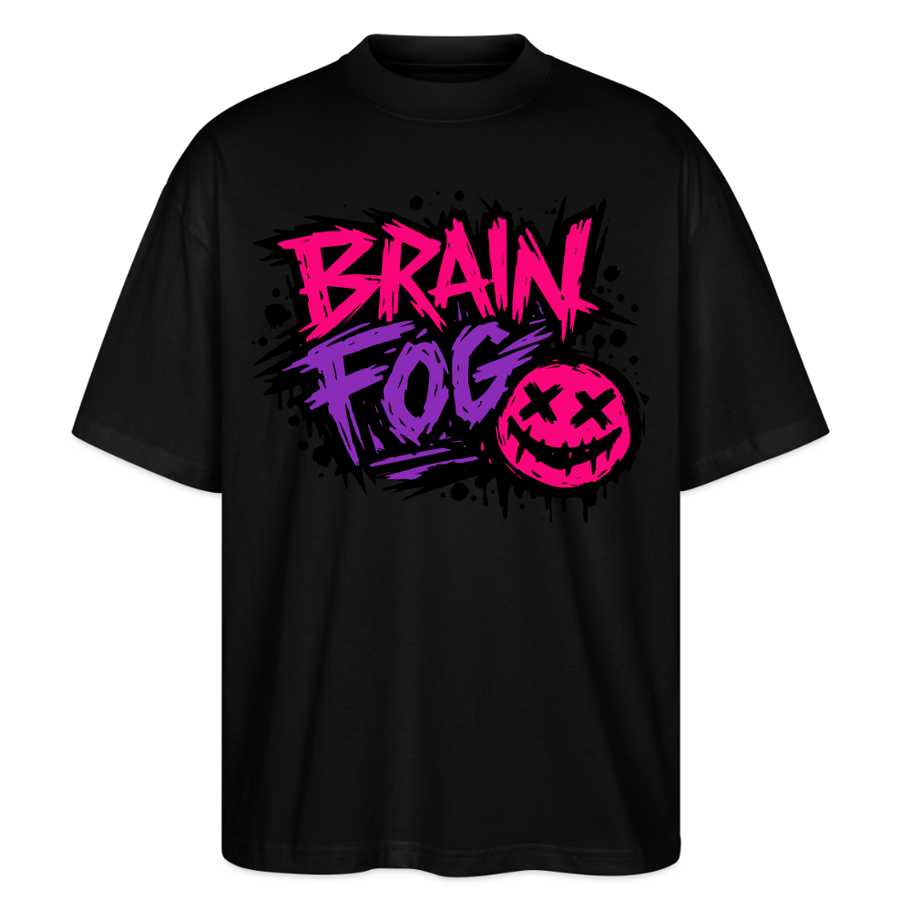 Brain Fog Design – Oversized Unisex Bio T-Shirt - Schwarz