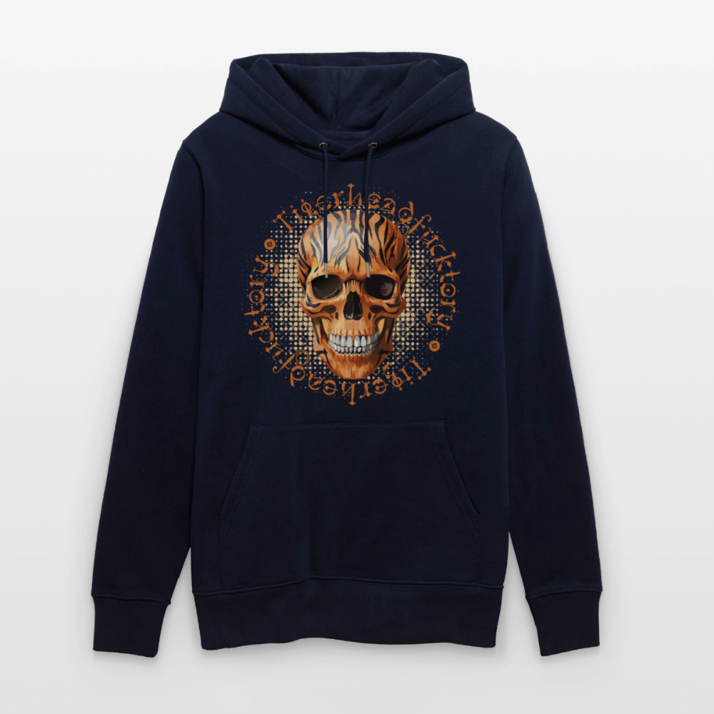 Tiger skull Design – Unisex Bio-Hoodie - Navy