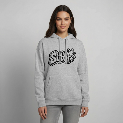 Suburb Design – Oversized Unisex Hoodie - Grau meliert