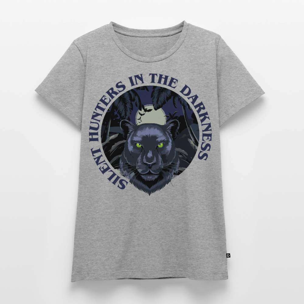 Silent Hunter Design – Frauen Premium T-Shirt - Grau meliert