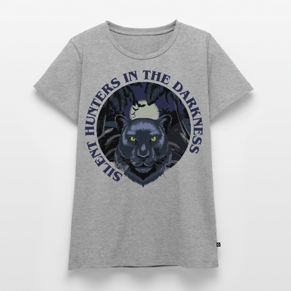 Silent Hunter Design – Frauen Premium T-Shirt - Grau meliert